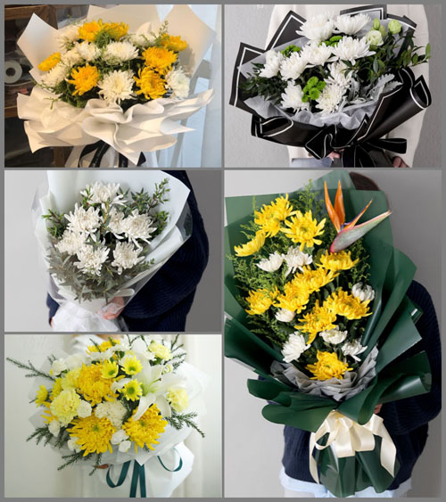 贵州毕节市威宁县东风镇营坝村白事花束代送